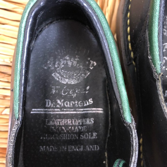 Vintage Rare Dr. Martens Made In England Leather Oxfords Sz 3 - Picture 5 of 11